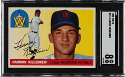 1955 Topps #124 Harmon Killebrew Rookie SGC NM/MT 8
