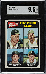 1965 Topps #526 Jim "Catfish" Hunter Rookie SGC MINT+ 9.5 - 1 of 1 - Highest Graded!