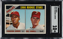 1966 Topps #254 Fergie Jenkins Rookie SGC GEM MINT 10 - 1 of 3!