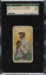 1909 E95 Philadelphia Caramel Christy Mathewson SGC GOOD 30