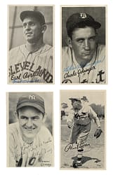 1936 R313 National Chicle "Fine Pen" and R314 Goudey "Wide Pen" Premiums Collection (48) Including 19 Signed Cards