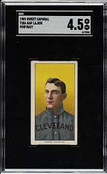 1909-1911 T206 White Border Nap Lajoie Portrait SGC VG/EX+ 4.5