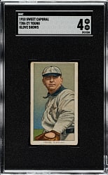 1909-1911 T206 White Border Cy Young Glove Shows SGC VG/EX 4