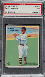 1933 R319 Goudey #194 Earl Averill PSA NM 7