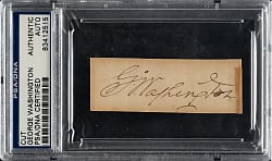 George Washington Cut Signature - PSA/DNA