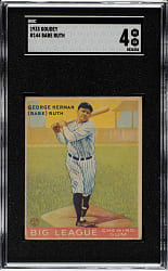 1933 R319 Goudey #144 Babe Ruth SGC VG/EX 4