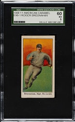 1909-1911 E90-1 American Caramel Roger Bresnahan SGC EX 60