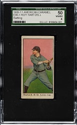 1909-1911 E90-1 American Caramel Roy Hartzell Batting SGC VG/EX 50