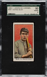 1909-1911 E90-1 American Caramel Donie Bush SGC VG/EX 50