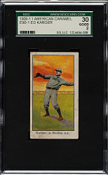 1909-1911 E90-1 American Caramel Ed Karger SGC GOOD 30