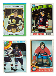 1973 to 1979 Topps Hockey Complete and Near-Complete Set Collection (7 Sets, 1,847 Cards) Plus Four Insert Sets
