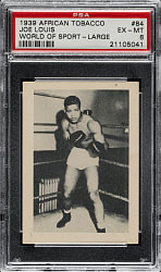 1939 African Tobacco "The World of Sport" (Large) #84 Joe Louis PSA EX-MT 6