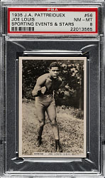 1935 J.A. Pattreiouex "Sporting Events & Stars" #56 Joe Louis Rookie PSA NM-MT 8