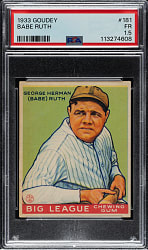1933 R319 Goudey #181 Babe Ruth PSA FAIR 1.5
