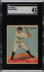 1933 R319 Goudey #92 Lou Gehrig SGC VG/EX 4