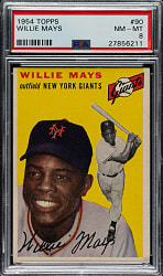 1954 Topps #90 Willie Mays PSA NM-MT 8