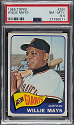 1965 Topps #250 Willie Mays PSA NM-MT+ 8.5
