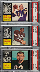 1962 Topps Football PSA- and SGC-Graded Complete Set (176)
