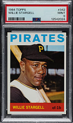 1964 Topps #342 Willie Stargell PSA MINT 9