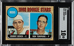 1968 Topps #247 Johnny Bench Rookie SGC GEM MINT 10 - 1 of 3!