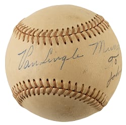Van Lingle Mungo Single-Signed Baseball - JSA