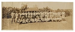 1925 New York Yankees Spring Training Original Team Panoramic Photograph - Lou Gehrig Rookie Era - From the Urban Shocker Collection