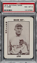 1913 WG5 National Game Ty Cobb PSA NM-MT 8