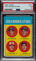 1963 Topps #537 Pete Rose Rookie PSA EX 5
