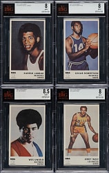 High-Grade 1972-1973 Icee Bear Basketball Complete Set (20)