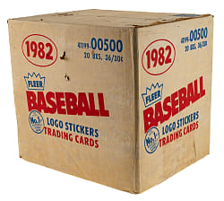 1982 Fleer Factory-Sealed Unopened Wax Case (20 Boxes)