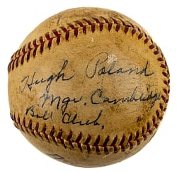 Hugh Poland Single-Signed Baseball - PSA/DNA