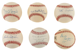 1940s New York Giants Pitchers Single-Signed Baseball Collection (25)