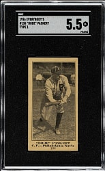 1916 M101-4 Everybody's Clothing Store (Type 1) #136 "Dode" Paskert SGC EX+ 5.5