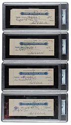 1942 and 1945  Fred Clarke Signed Check Collection (21) - PSA/DNA
