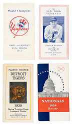 1936 to 1974 Team Media Guide Collection (192) Including Cardinals, Dodgers, Giants, Reds, Tigers, and Yankees