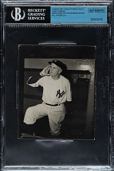 Circa 1950s Casey Stengel Original Bill Jacobellis Contact-Proof Photograph Beckett Type I - Image Used for 1952 Bowman Card!