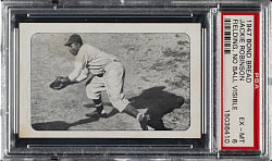 Circa 1947 Bond Bread Jackie Robinson Fielding, No Ball Visible PSA EX-MT 6