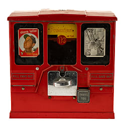 Vintage Baseball Card & Gum-Ball Vending Machine