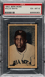 1952 Berk Ross Willie Mays PSA EX-MT 6