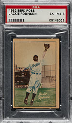1952 Berk Ross Jackie Robinson PSA EX-MT 6