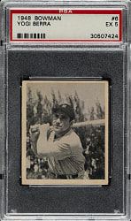 1948 Bowman #6 Yogi Berra Rookie PSA EX 5