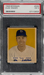 1949 Bowman #226 Duke Snider Rookie PSA EX 5