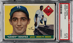 1955 Topps #123 Sandy Koufax Rookie PSA EX 5