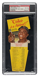1952 Coca-Cola Playing Tips Test Willie Mays PSA VG-EX 4