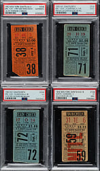 1947 to 1956 New York Giants Polo Grounds Ticket Stub Collection (39) - All Games with Jackie Robinson Including Four Robinson and Five Willie Mays Home Runs