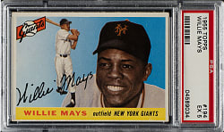 1955 Topps #194 Willie Mays PSA EX 5