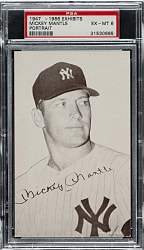 1947-1966 Exhibits Mickey Mantle Portrait PSA EX-MT 6