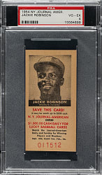 1954 N. Y. Journal American Jackie Robinson PSA VG-EX 4