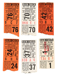 1959 San Francisco Giants Seals Stadium Ticket Stub Collection (40)
