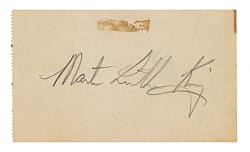 Martin Luther King Jr. Cut Signature - JSA MINT 9